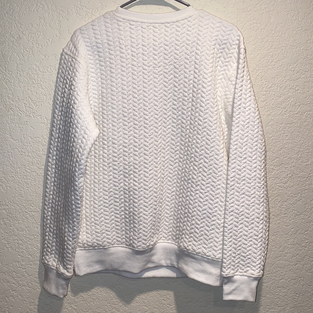 Three Square | University of Florida White and Blue Quilted Pattern Sweatshirt - Picture 5 of 6